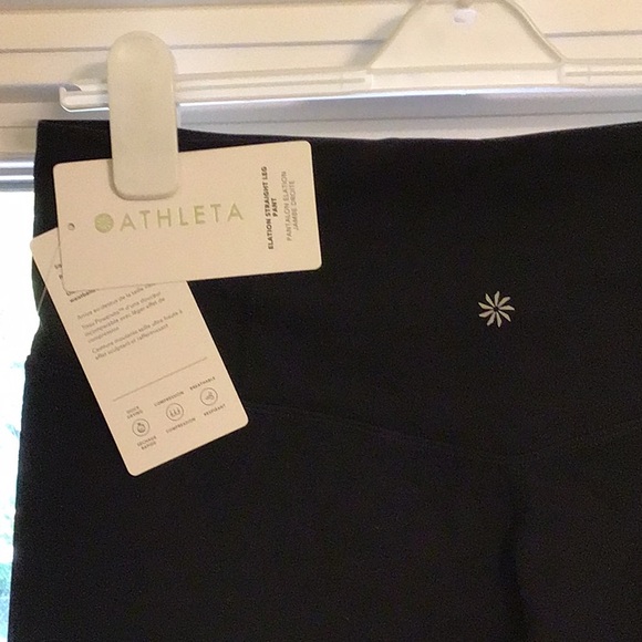 Athleta Elation Straight Leg Pants—Black Certified B Corp Quick Dry, Compression - Picture 3 of 8